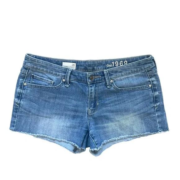 GAP Shorts Gap Summer Cut Offs Light Wash Denim Jean Short 28